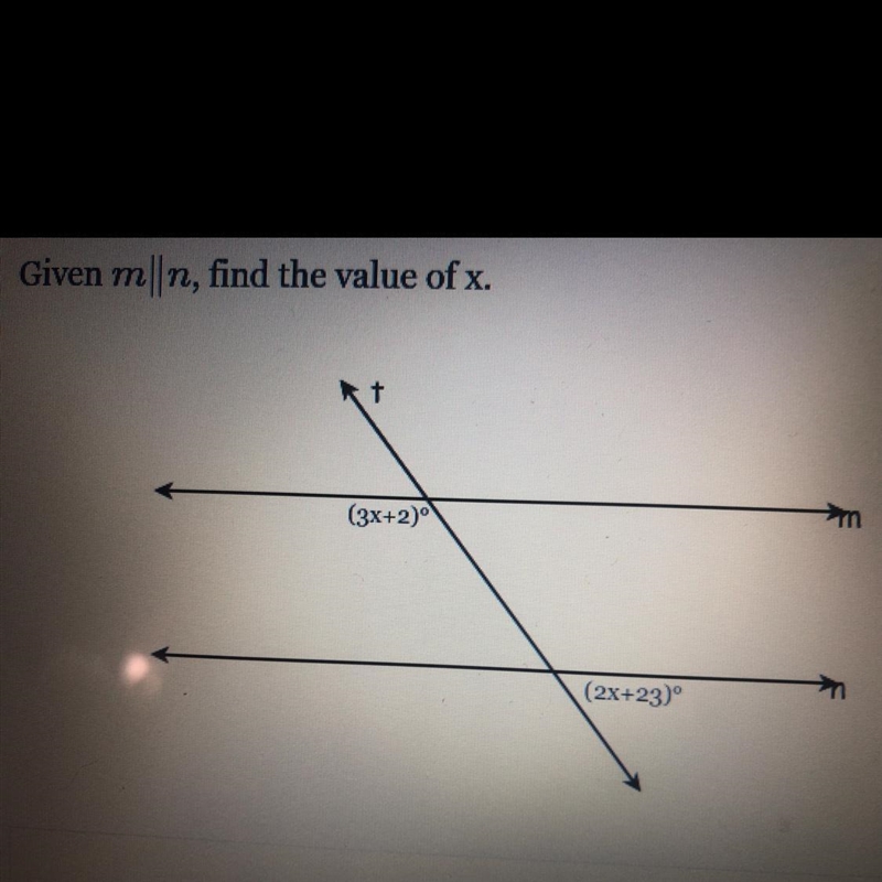 Need for find the Value of x-example-1