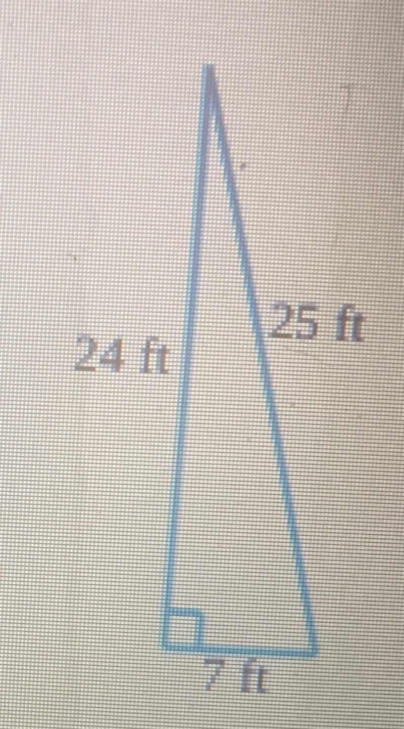 Find the area of the triangle below.Be sure to include the correct unit in your answer-example-1