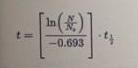 The half-life of carbon-14 is 5,730 years. Suppose a fossil is found with 15 percent-example-1