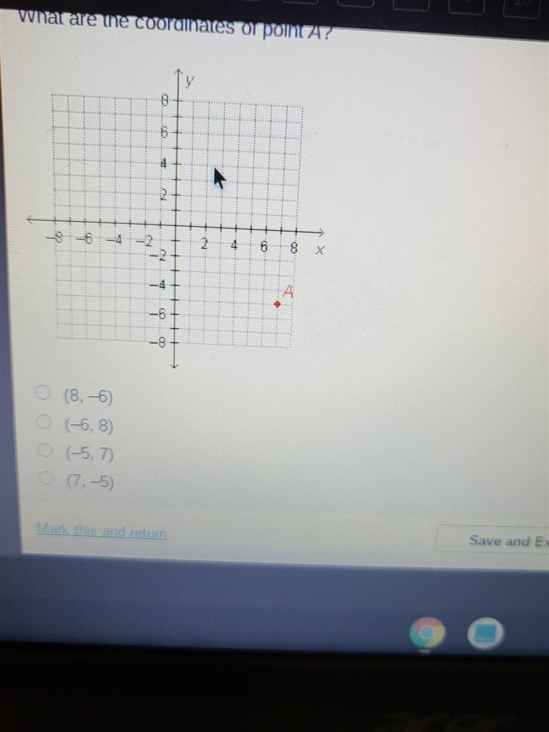 What are the coordinates of point A?​-example-1