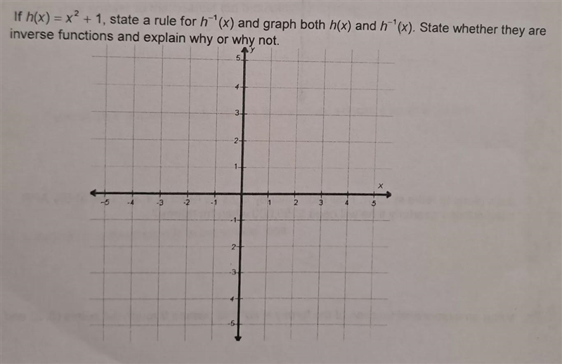 -Exponential and Logarithmic Functions- If h(x) = x² + 1...-example-1