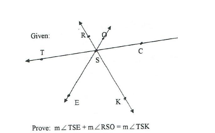 Prove: m∠TSE + m∠RSO = m∠TSK-example-1