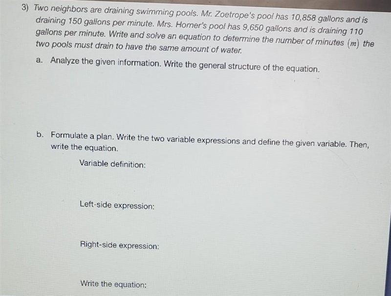 Find the number of minutes after which the two pool will have the same amount of water-example-1