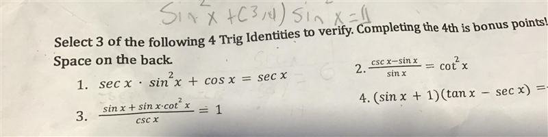 “Find the trig identity” I’m in need of help on number 3-example-1