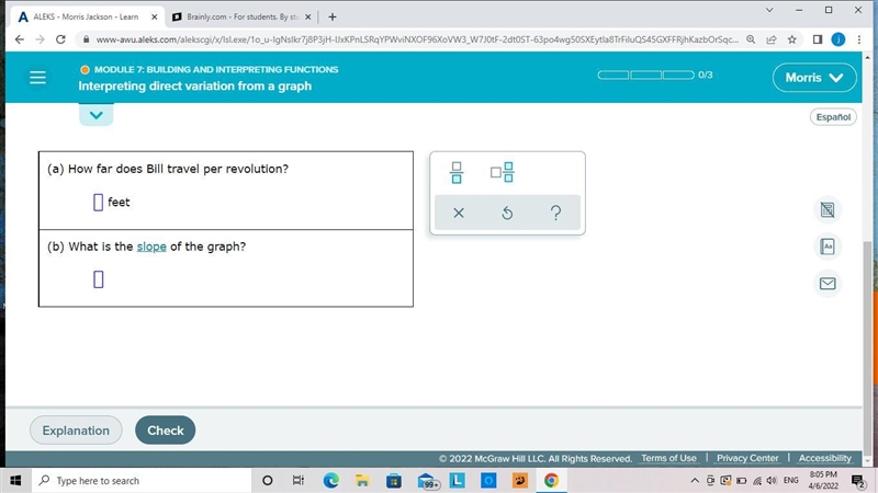 Bill is riding his bike. The number of revolutions (turns) his wheels make varies-example-2