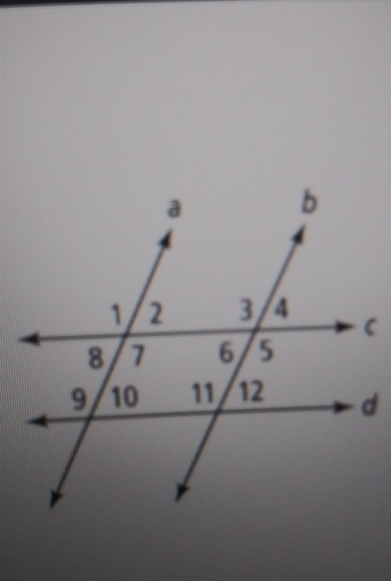 1. angle 2 and angle 10 are what kind of angles2. angle 3 and what are alternate Interior-example-1