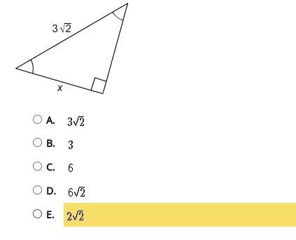 What is the value of x in the triangle?-example-1