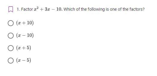 Factor Which of the following is one of the factors?-example-1