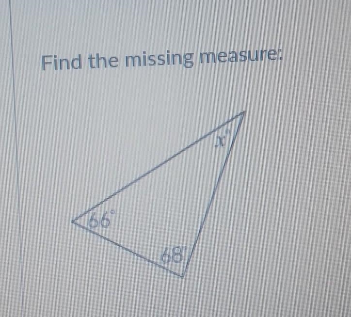 Find the missing measure:-example-1