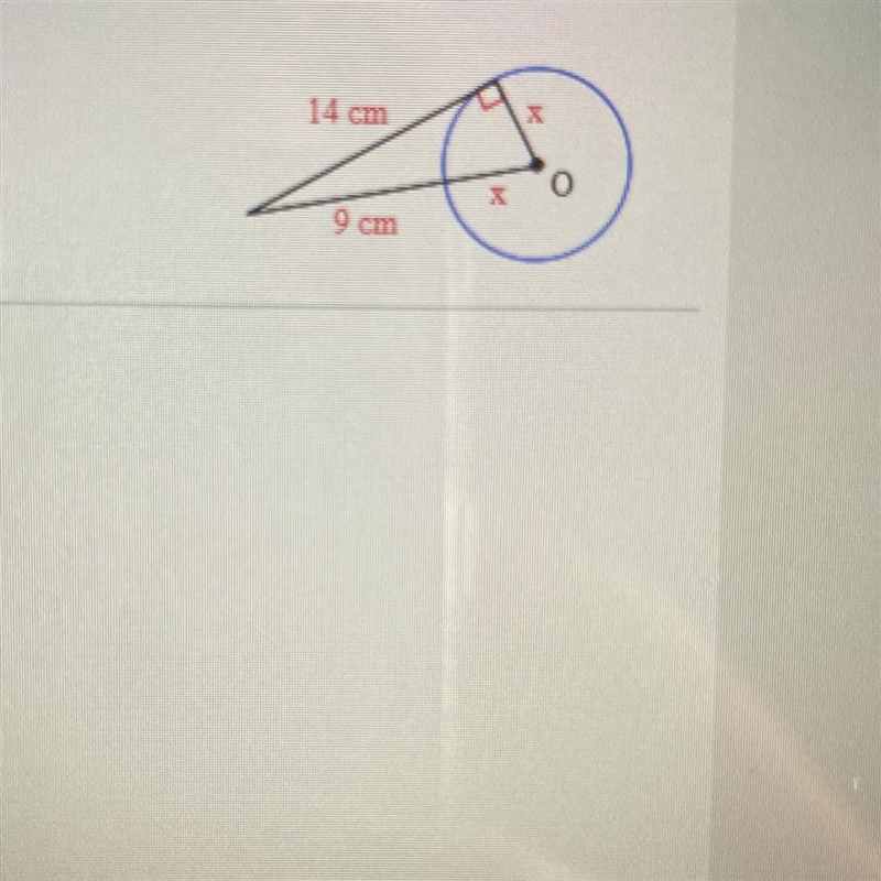 What is the value of x in the circle on the right?-example-1