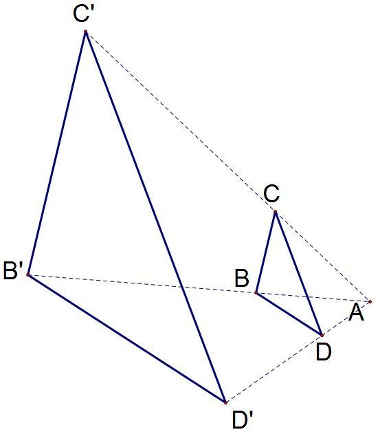 If the distance from D to D' is 10 and the distance from A to D is 5, what is the-example-1