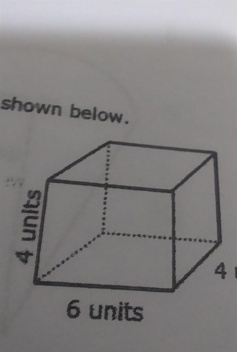 A model of a rectangular prism is shown below what is the volume of the three of these-example-1