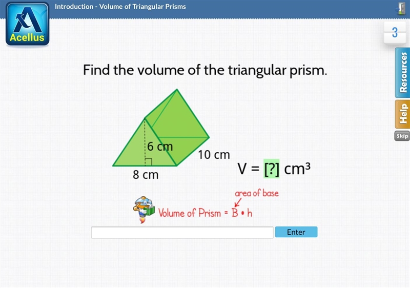 Find the volume of the triangular prism?-example-1