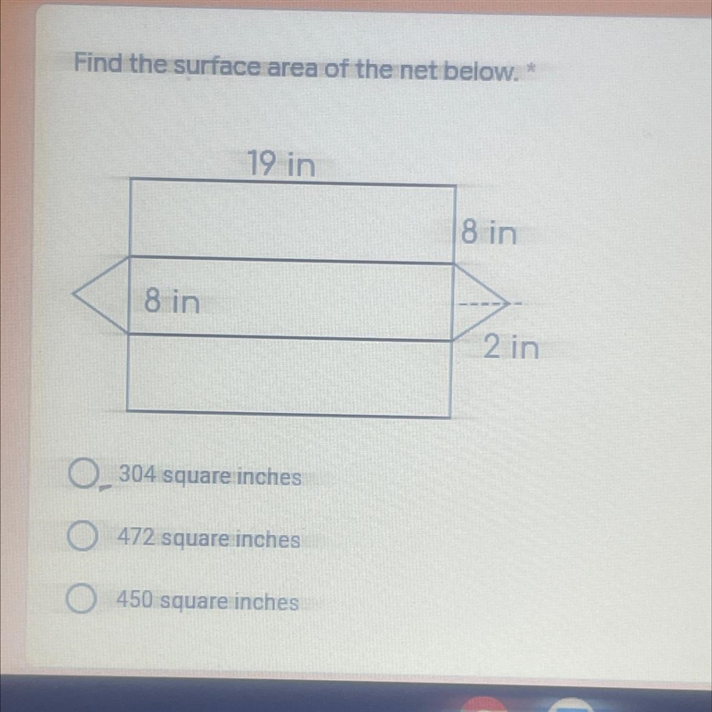 Find the surface area of the net below.-example-1