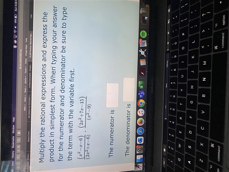 Multiply the rational expressions and express the product in simplest form. When typing-example-1