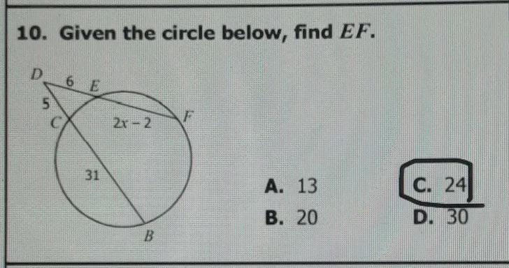 I am attaching a picture of the question as you can see the answer has already been-example-1