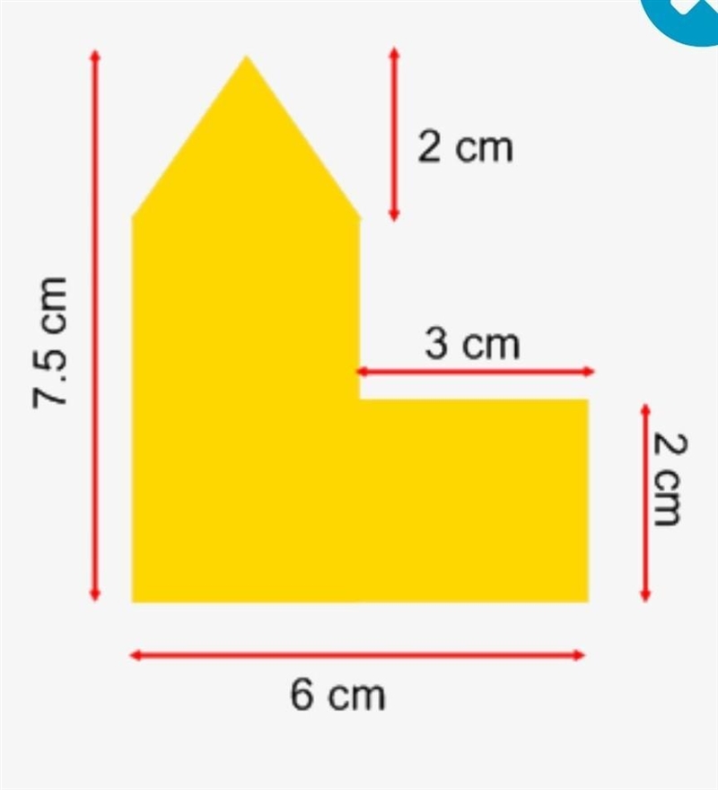 Calculate the perimeter and area of this shape.​-example-1