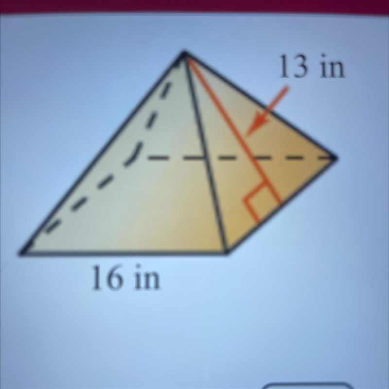 Find the surface area of the pyramid. type a whole number.-example-1