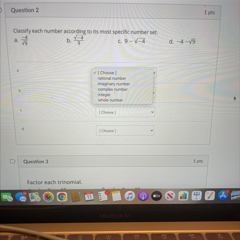 Classify each number according to its most specific number set.-example-1