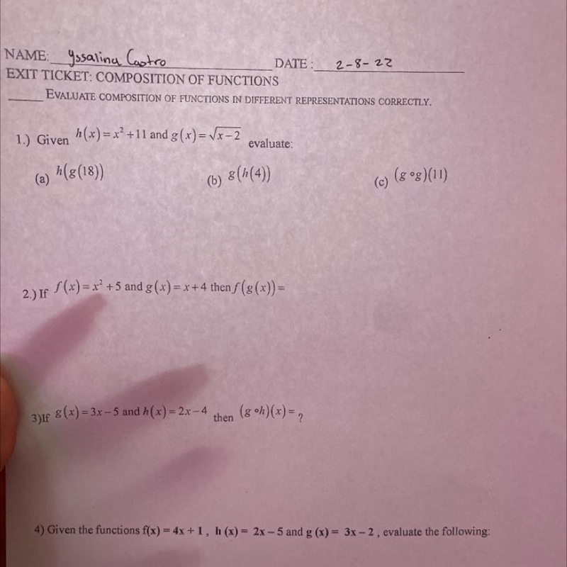 I’m learning about compositions of. Functions and I want to know how I can solve these-example-1