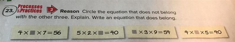 Which expression does not belong with the other three? justify your response.-example-1