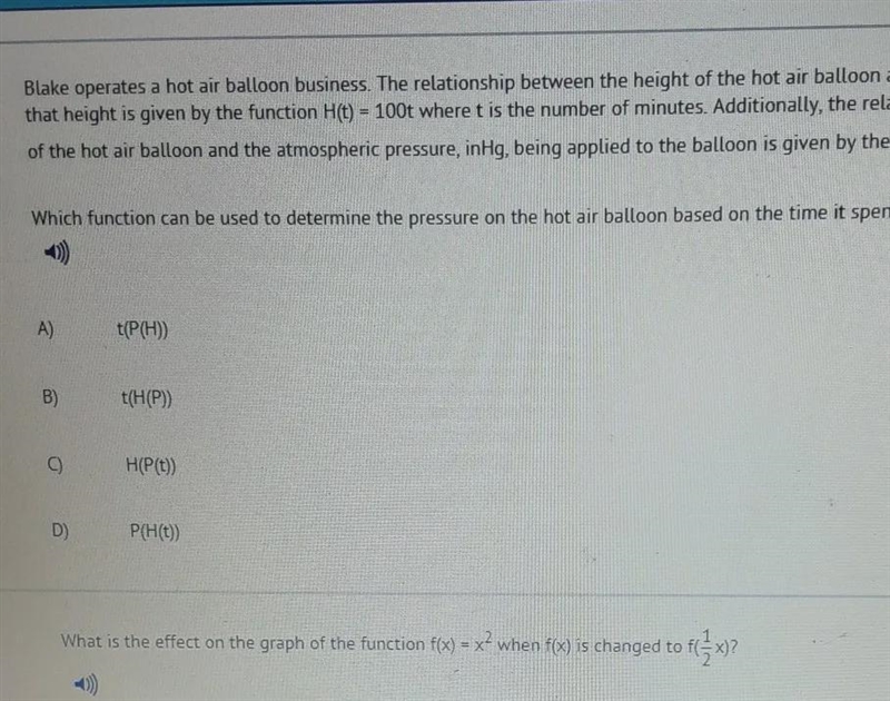 Blake operates a hot air balloon business. The relationship between the height of-example-1