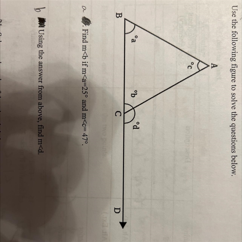 A. Find m B. Using the answer above, Find m-example-1