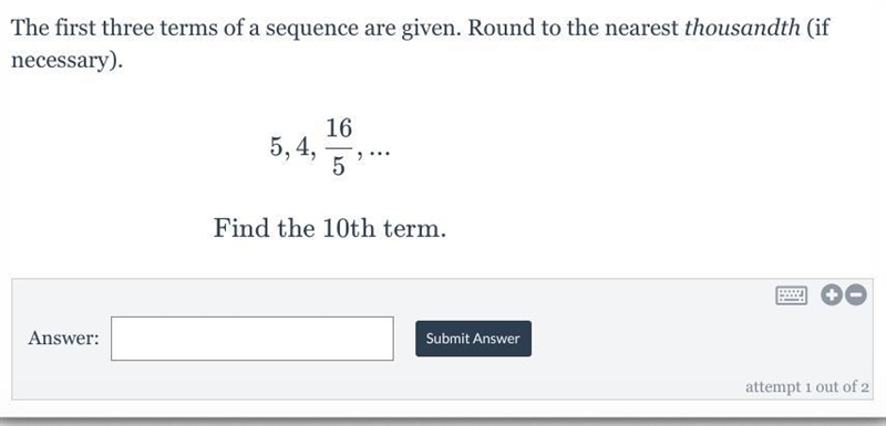 Arithmetic and Geometric Sequences. The first three terms of a sequence are given-example-1