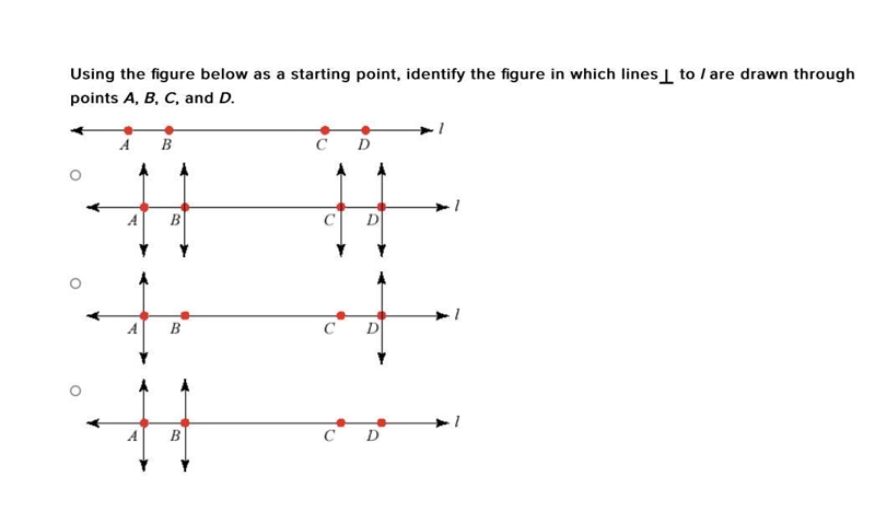 Using the figure below as a starting point, identify the figure in which lines to-example-1