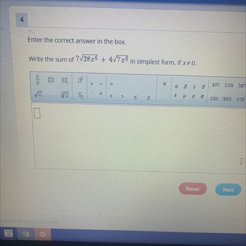 Write the sum of the problem below in simplest form-example-1