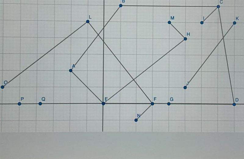 1. Name one of the segments shown2.calculate their midpoint and lengths(as decimal-example-1