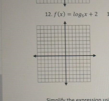 A) graph the following transformation b) draw asymptotec) set domain and range-example-1