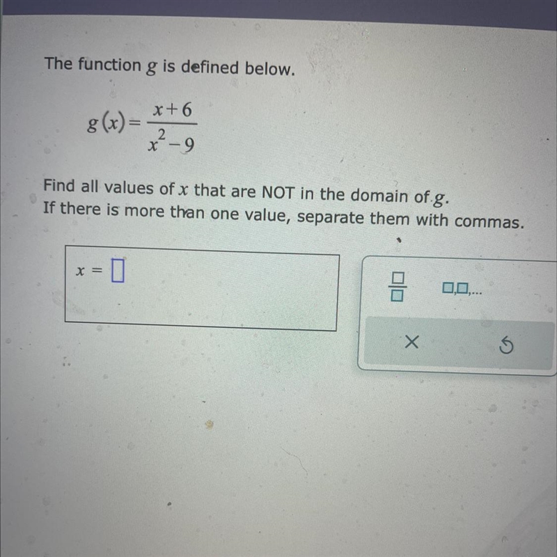 The function g is defined below. please help-example-1