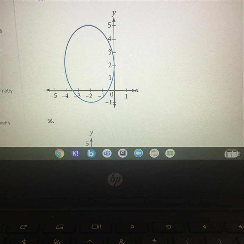 Can you please help me with 55For the following exercise given the graph of the ellipse-example-1