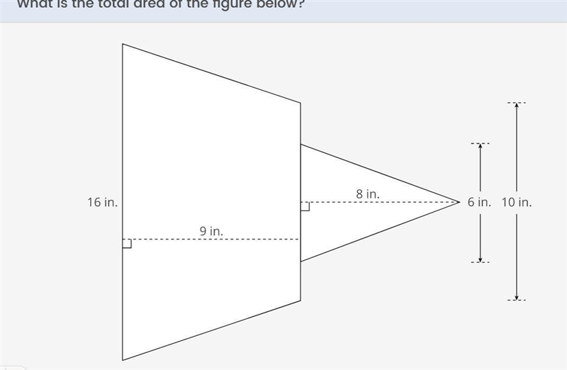 What is the total area of the figure below?-example-1