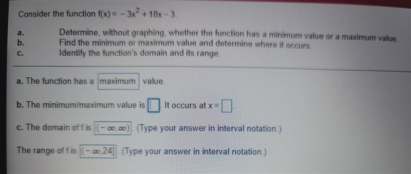 Just need help with this one real quick. What do I put for B.I know the maximum value-example-1