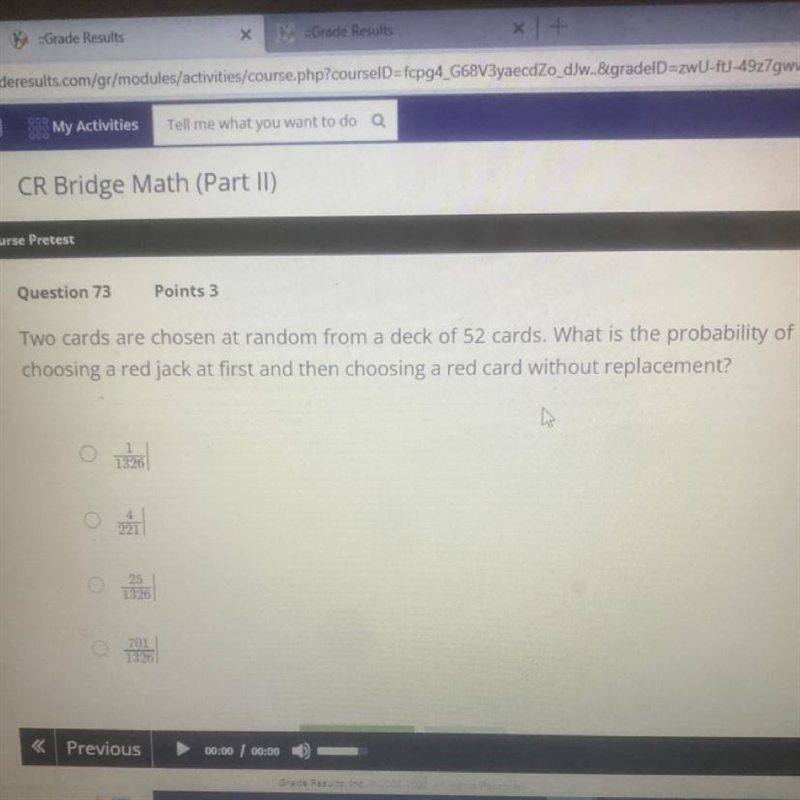 What is the probability of choosing a recheck at first and then choosing a red card-example-1