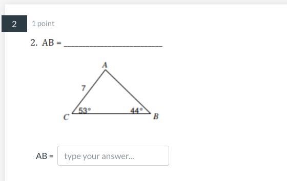 Help fast please! AB= ?-example-1