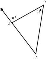 HELP!!! What is mC? A. 38° B. 47° C. 64° D. 81°-example-1