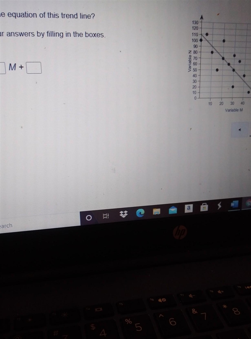 What is the equation of this trend line enter your answers by filling in the Box N-example-1