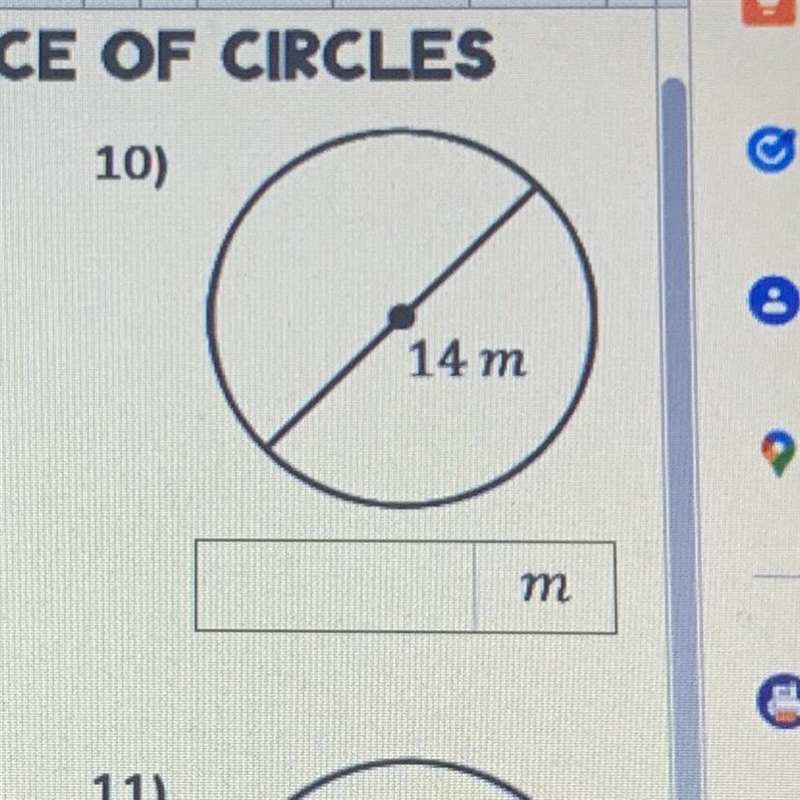 Circumference of the circle-example-1