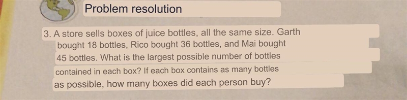 3. A store sells boxes of juice bottles, all the same size. Garth bought 18 bottles-example-1