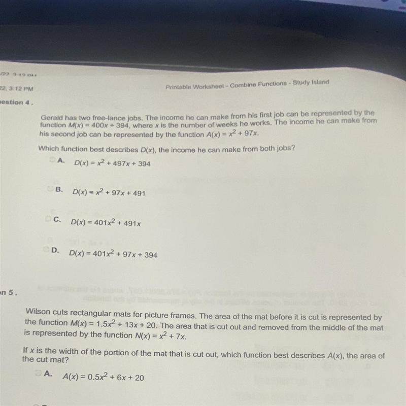 I need help with my homework PLEASE CHECK WORK WHEN DONENUMBER 4-example-1