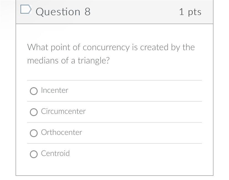 What point of concurrency is created by the medians of a triangle?-example-1