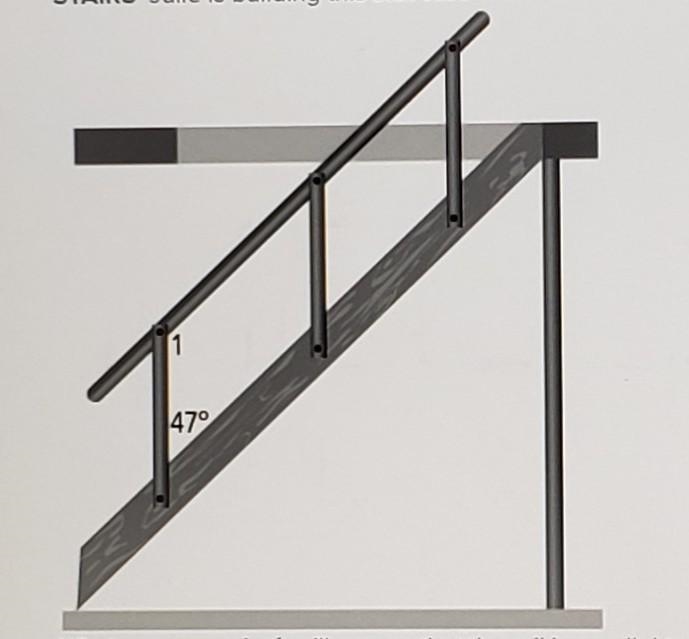 What is the measure of m<1 will ensure that the rail is parallel to the bottom-example-1