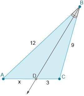 Determine the value of x. Question 19 options: x = 3.5 x = 4 x = 36 x = 5 (197−−−√)units-example-1