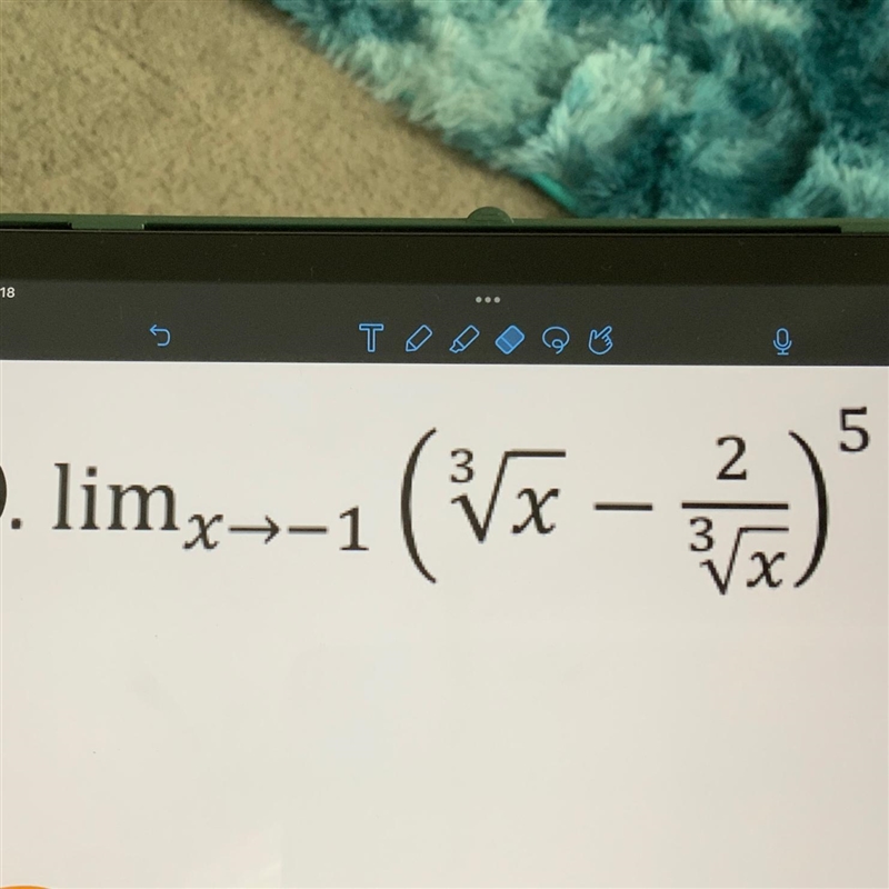 How do I solve this? My math teachers key says that it is 1 but I’m not sure how he-example-1