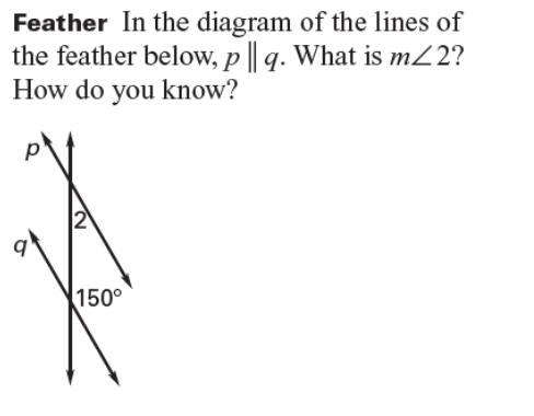 In the diagram below, line p is parallel to line q. What is the m<2? What theorem-example-1