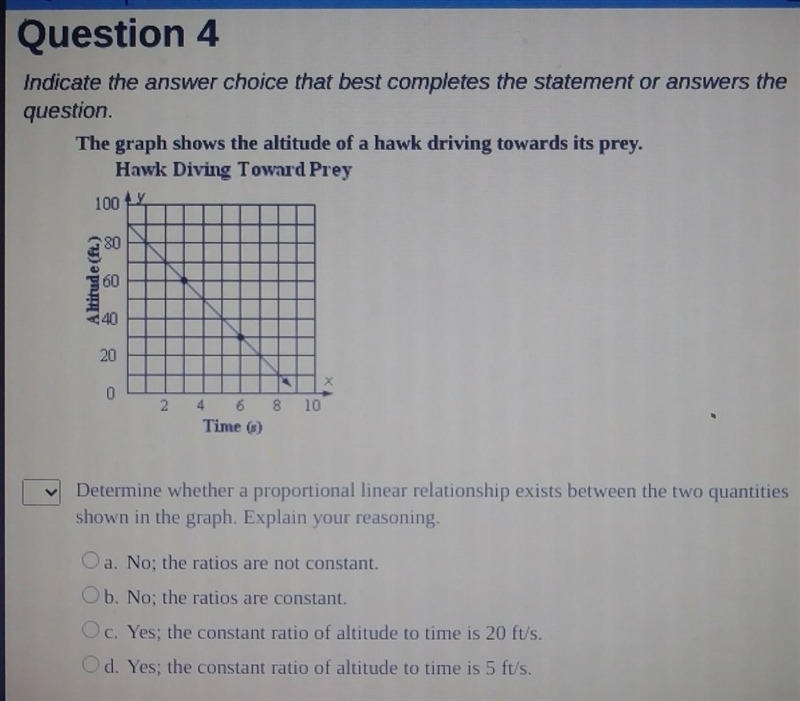 determine whether a proptional linear relationship exists between the two quantities-example-1