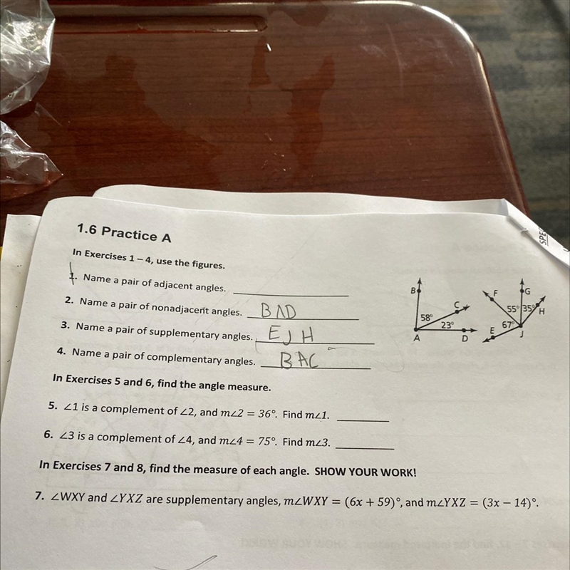 I need help with number 5 number 6 and number 7-example-1